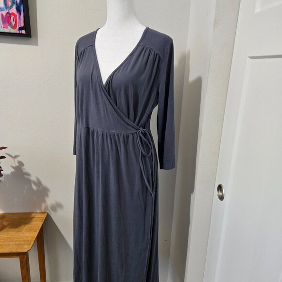 NWT Fresh Produce Midi Wrap Me Up Dress Oyster (med Gray) - Sz XL - Picture 3 of 11